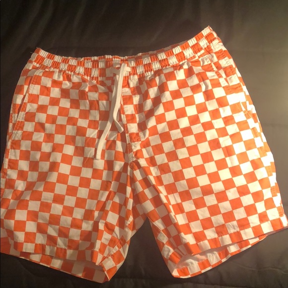 vans orange checkered